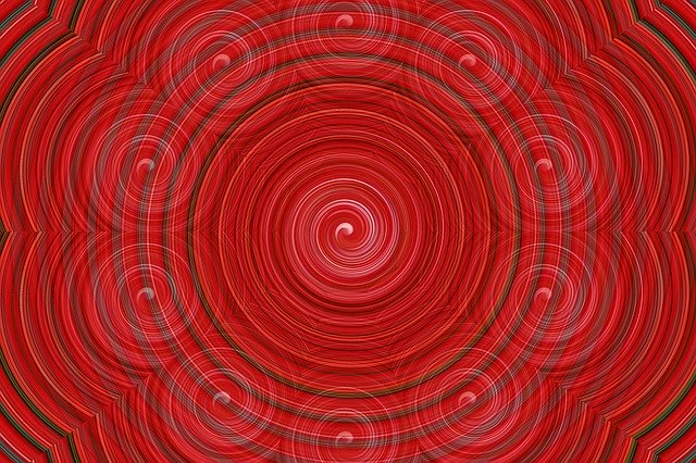 Free download Illusion Red Swirls -  free illustration to be edited with GIMP free online image editor