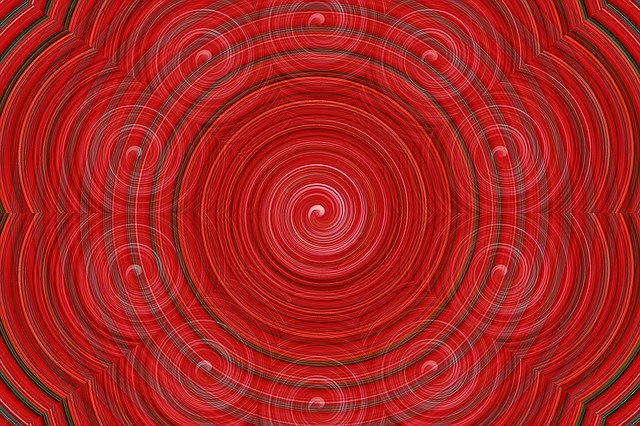 Free download Illusion Red Swirls -  free illustration to be edited with GIMP free online image editor