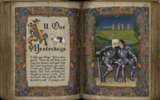 Free download Illustration 1 Knights In Rose Garden And Text free photo or picture to be edited with GIMP online image editor