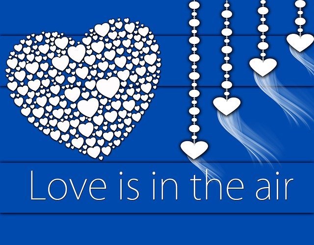 Free download Illustration Heart Blue Background -  free illustration to be edited with GIMP free online image editor
