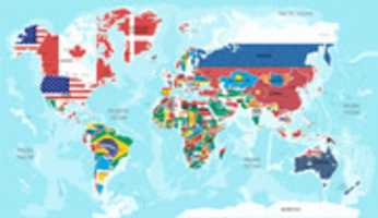 Free download illustration-map-world-with-flags-all-countries free photo or picture to be edited with GIMP online image editor
