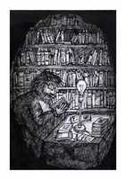 Free download Ilustracion de Pablo Aleandro, tema bibliotecas free photo or picture to be edited with GIMP online image editor