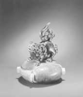 Free download Incense Burner with Cover in the Shape of a Lion on a Threaded Bobbin free photo or picture to be edited with GIMP online image editor