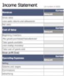 ดาวน์โหลดเทมเพลต Income Statement DOC, XLS หรือ PPT ฟรีเพื่อแก้ไขด้วย LibreOffice ออนไลน์หรือ OpenOffice Desktop ออนไลน์