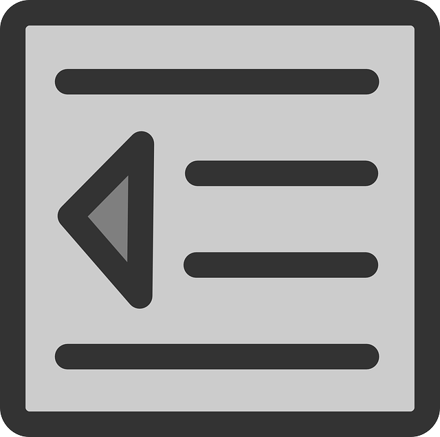 Free download Indent Left Formatting - Free vector graphic on Pixabay free illustration to be edited with GIMP free online image editor