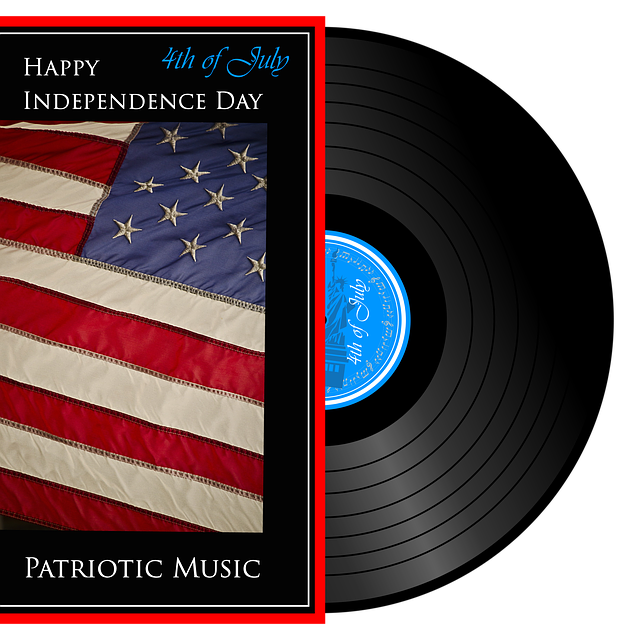 Free download Independence Day Vinyl Music -  free illustration to be edited with GIMP free online image editor