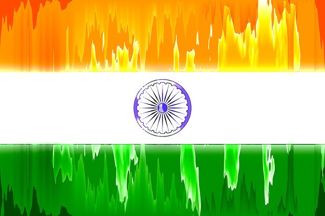 Download gratuito della bandiera nazionale dell'India - illustrazione gratuita da modificare con l'editor di immagini online gratuito di GIMP