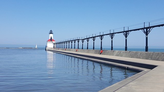 ดาวน์โหลดเทมเพลตรูปภาพฟรี Indiana Usa Lake Michigan เพื่อแก้ไขด้วยโปรแกรมแก้ไขรูปภาพออนไลน์ GIMP