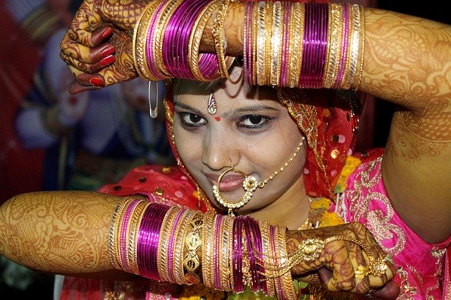 Free download Indian Bride Make Up -  free photo or picture to be edited with GIMP online image editor