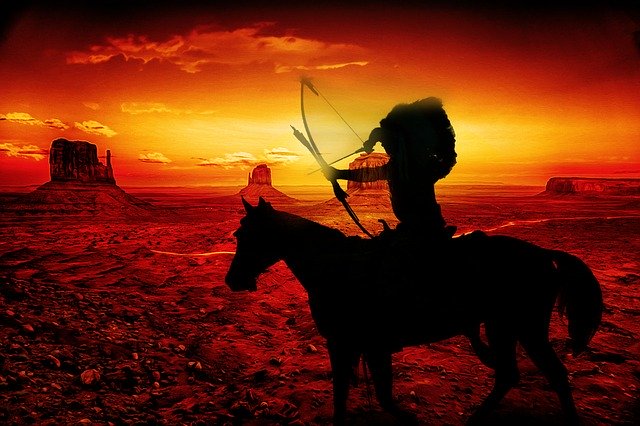 Free download Indians Sunset Usa -  free illustration to be edited with GIMP free online image editor