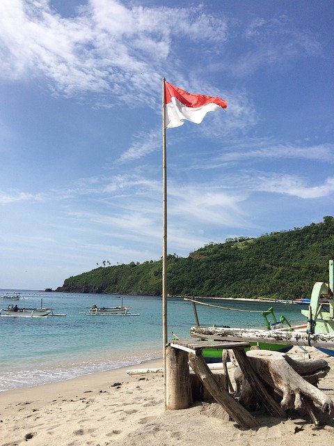 Muat turun percuma Indonesia Flag National - foto atau gambar percuma untuk diedit dengan editor imej dalam talian GIMP