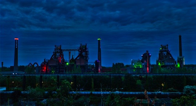 Téléchargement gratuit de l'industrie du bâtiment en acier de la Ruhr - photo ou image gratuite à éditer avec l'éditeur d'images en ligne GIMP