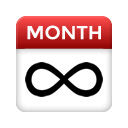 Infinite Monthly Calendar  screen for extension Chrome web store in OffiDocs Chromium