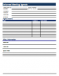 Free download Informal Meeting Agenda Template DOC, XLS or PPT template free to be edited with LibreOffice online or OpenOffice Desktop online