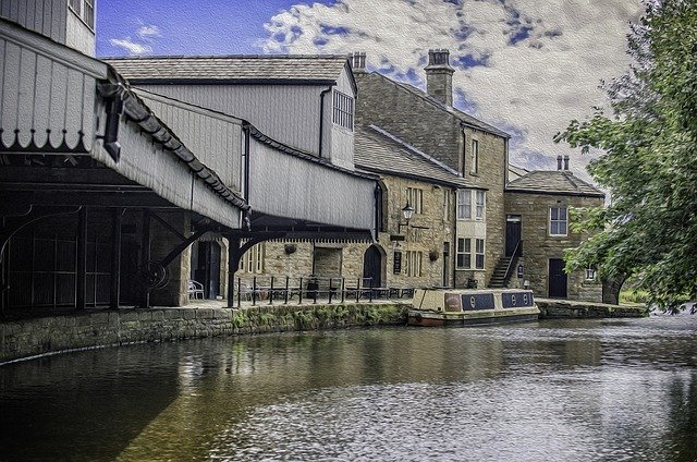 Free download Inn Wharf Burnley -  free illustration to be edited with GIMP free online image editor