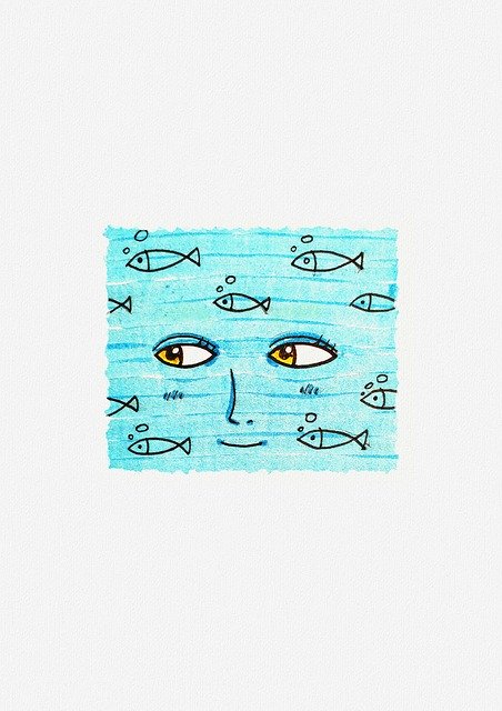 Free download Insomnia Water Fish -  free illustration to be edited with GIMP free online image editor