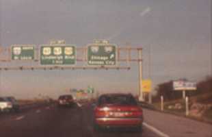 Free download Interstate 55 North at Exit 196, Interstate 270 & Interstate 255 exits (1990)  free photo or picture to be edited with GIMP online image editor