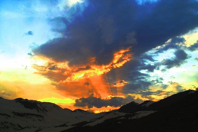 Скачать бесплатно Вечернее закатное небо - бесплатную фотографию или картинку для редактирования с помощью онлайн-редактора изображений GIMP