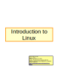 Free download Introduction to Linux DOC, XLS or PPT template free to be edited with LibreOffice online or OpenOffice Desktop online