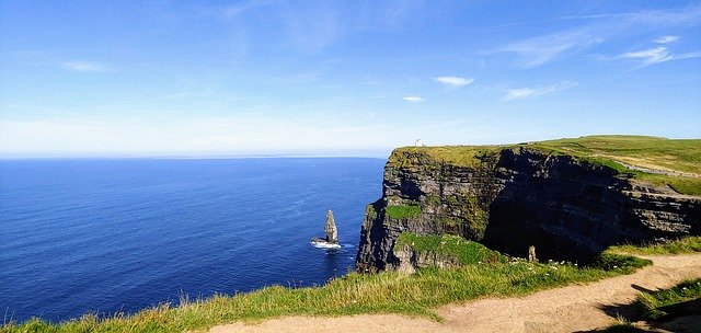 הורדה בחינם של Ireland Cliff Cliffs - תמונה או תמונה בחינם לעריכה עם עורך התמונות המקוון GIMP
