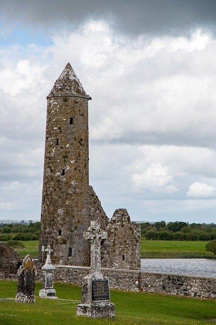 Free download Ireland The Round Tower Cemetery -  free photo or picture to be edited with GIMP online image editor