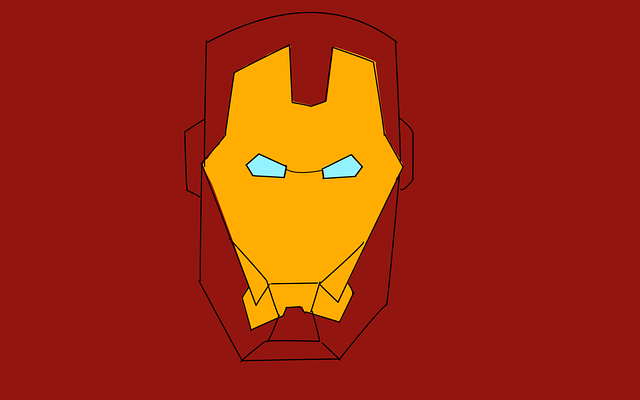 무료 다운로드 Ironman Helmet Superhero - GIMP 무료 온라인 이미지 편집기로 편집할 수 있는 무료 일러스트레이션