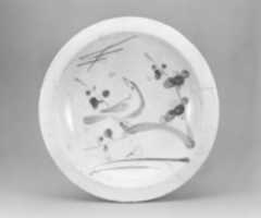 Free download Ishizara Plate with Design of Bird on a Branch free photo or picture to be edited with GIMP online image editor