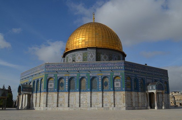 Muat turun percuma Israel At Night Temple Mount Dome - foto atau gambar percuma untuk diedit dengan editor imej dalam talian GIMP