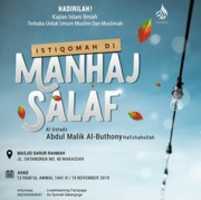 Free download ISTIQOMAH DIMANHAJ SALAF free photo or picture to be edited with GIMP online image editor