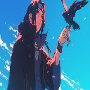 Itachi Uchiha iconic crow Live Wallpaper  screen for extension Chrome web store in OffiDocs Chromium
