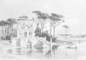 Free download Italian Lake Scene with Villa (from Cropsey Album) free photo or picture to be edited with GIMP online image editor