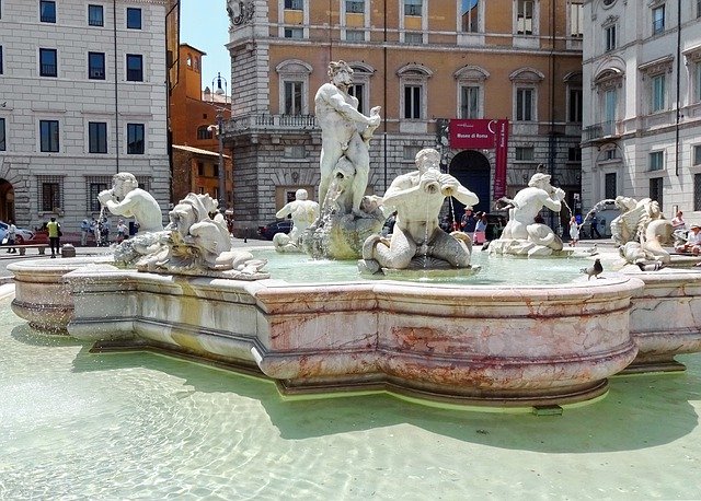Free download Italy Rome Fountain -  free photo or picture to be edited with GIMP online image editor