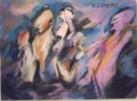 Free download IZ ABO- Pastel Seco- Mercedes Lapietra free photo or picture to be edited with GIMP online image editor