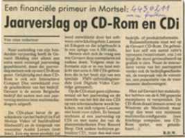 Free download Jaarverslag op Cd-Rom en CDi (Philips CD-i newspaper clipping) free photo or picture to be edited with GIMP online image editor
