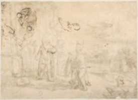 Free download Jacob Receiving Josephs Blood-Stained Cloak (recto); Study of a Bearded Man and The Sacrifice of Isaac (verso) free photo or picture to be edited with GIMP online image editor
