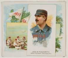 Free download James H. Fogarty, Right Fielder, Philadelphia, from Worlds Champions, Second Series (N43) for Allen & Ginter Cigarettes free photo or picture to be edited with GIMP online image editor