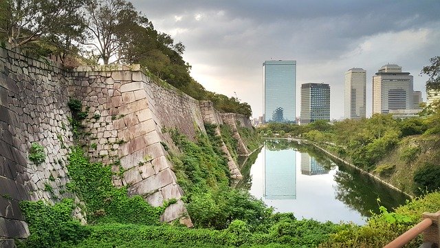 Free download Japan Osaka Castle Tourist -  free photo or picture to be edited with GIMP online image editor