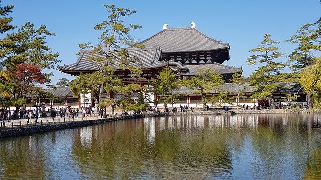 Téléchargement gratuit Temple bouddhiste Todaiji au Japon - photo ou image gratuite à modifier avec l'éditeur d'images en ligne GIMP