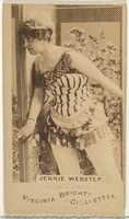 Free download Jennie Webster, from the Actors and Actresses series (N45, Type 1) for Virginia Brights Cigarettes free photo or picture to be edited with GIMP online image editor