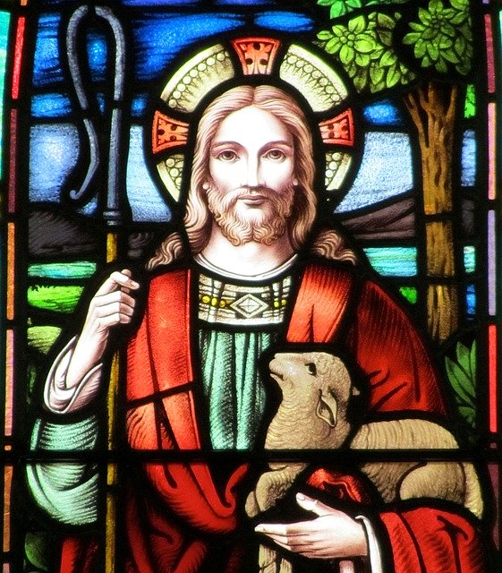 Free download Jesus Risen Stained Glass Good -  free photo or picture to be edited with GIMP online image editor