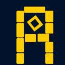 Jet black pixelised theme for robloxcustom UI  screen for extension Chrome web store in OffiDocs Chromium