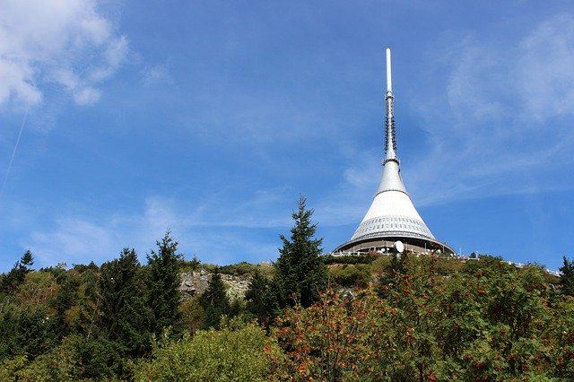 Free download Ještěd Transmitter Mountains -  free photo or picture to be edited with GIMP online image editor