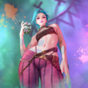 Jinx Arcane LoL Live Wallpaper  screen for extension Chrome web store in OffiDocs Chromium