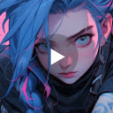 Jinx League of Legends Gameograf  screen for extension Chrome web store in OffiDocs Chromium