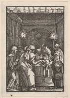 Free download Joachims Sacrifice Refused by the Priest, from The Fall and Salvation of Mankind Through the Life and Passion of Christ free photo or picture to be edited with GIMP online image editor