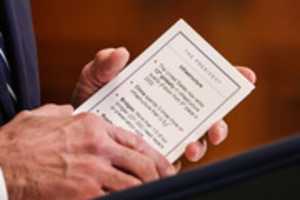 Free download Joe Biden uses cheatsheet free photo or picture to be edited with GIMP online image editor