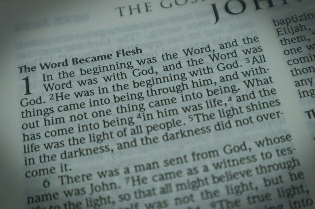 Free picture John 1 Bible -  to be edited by GIMP free image editor by OffiDocs