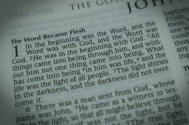 Free download John 1 Bible -  free photo or picture to be edited with GIMP online image editor