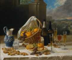 Free download John F. Francis, Lunche on Still Life free photo or picture to be edited with GIMP online image editor