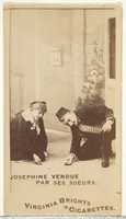 Free download Josephine Vendue, Par Ses Soeurs, from the Actors and Actresses series (N45, Type 1) for Virginia Brights Cigarettes free photo or picture to be edited with GIMP online image editor